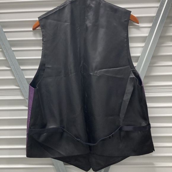 RDI Purple Satin Vest Elegant Suits & Blazers - Picture 3 of 3